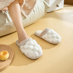 Pantufas de Algodão Femininas Inverno Casa