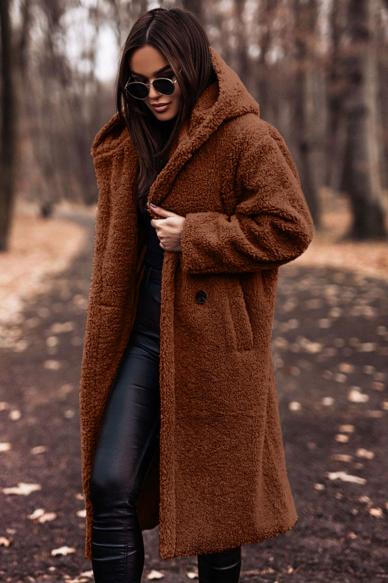 Elegant Plush Teddy Coat – Autumn & Winter