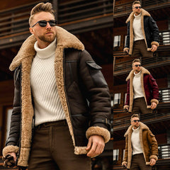 Jaqueta de inverno masculina militar lã quente casacos masculinos gola de pele casacos exército jaqueta tática