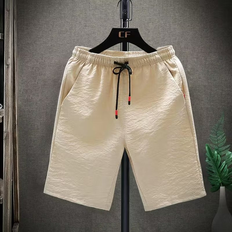 Pantalones cortos Ropa de abrigo para hombre Fino Secado rápido Transpirable Seda de hielo