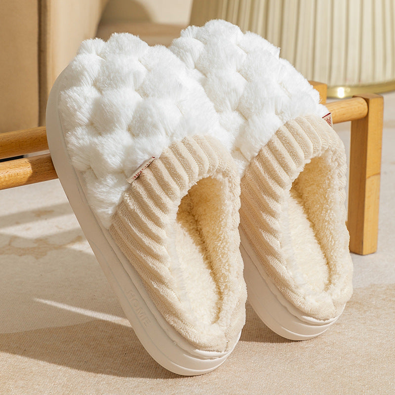 Pantufas de Algodão Femininas Inverno Casa