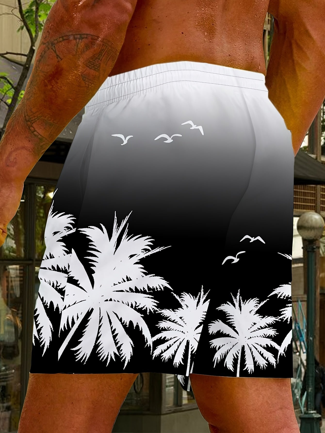 Vacation mode: ON – tropical palm shorts that bring the island vibe wherever you go.