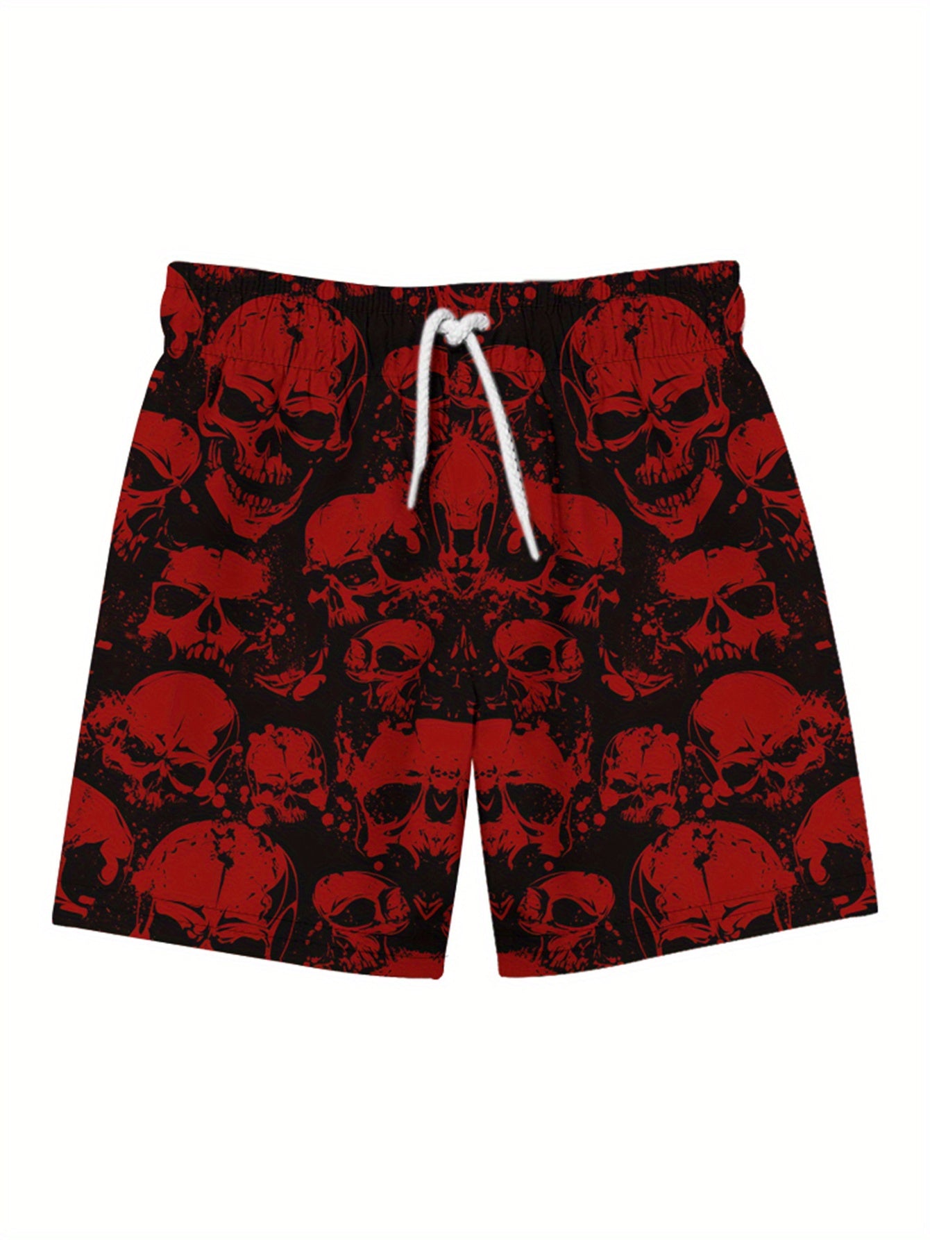 Own the waves – bold skull print swim shorts made for beach days and chill vibes.