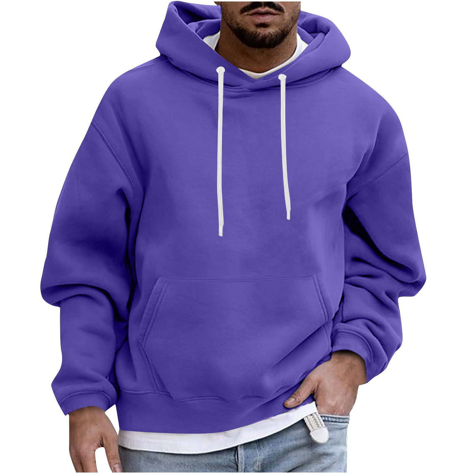 Men's Hoodie Solid Color Casual