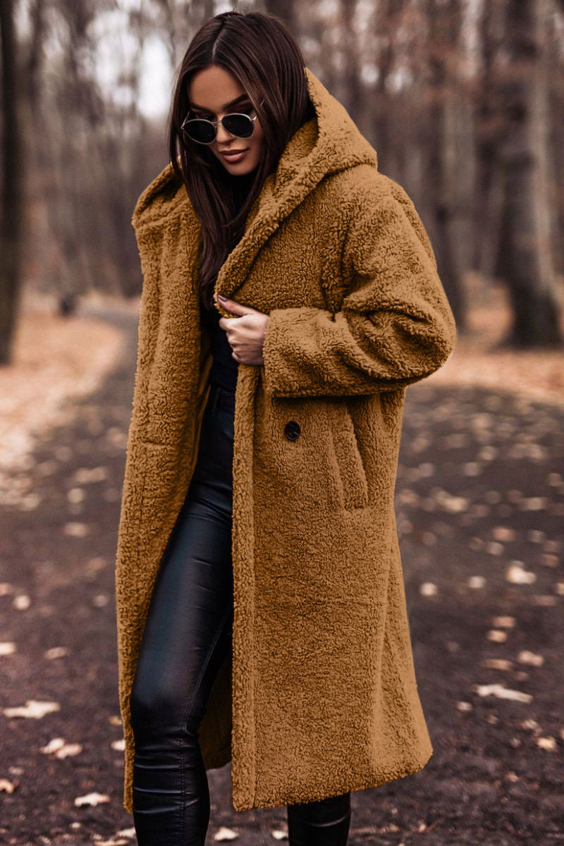 Elegant Plush Teddy Coat – Autumn & Winter
