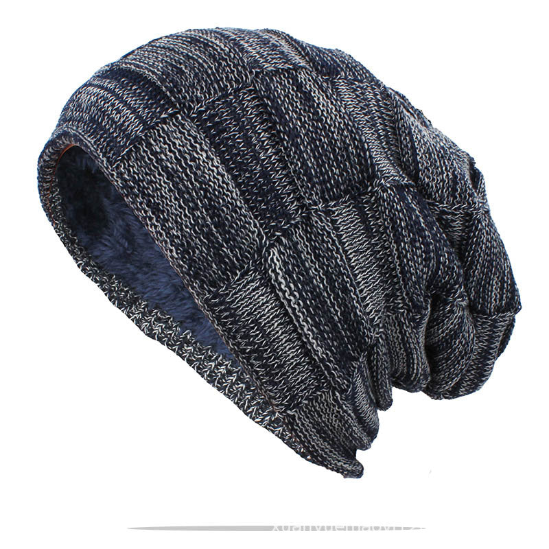 Gorro cálido de invierno para hombre y mujer, unisex, para exteriores, de lana nueva, tejido, informal, de algodón