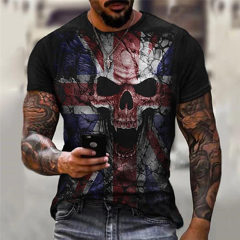 Verão Nova Impressão 3D Moda Meninos' Camiseta de Manga Curta