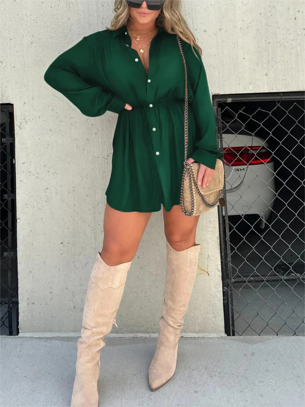 Women's long sleeve jumpsuit